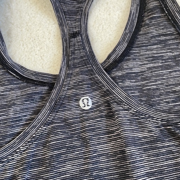 Lululemon Cool Racerback II Wee Are From Space Deep Coal Battleship Size 4 - Picture 5 of 10